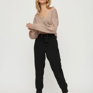 Dynamite Sacha Belted Jogger Pants Size L